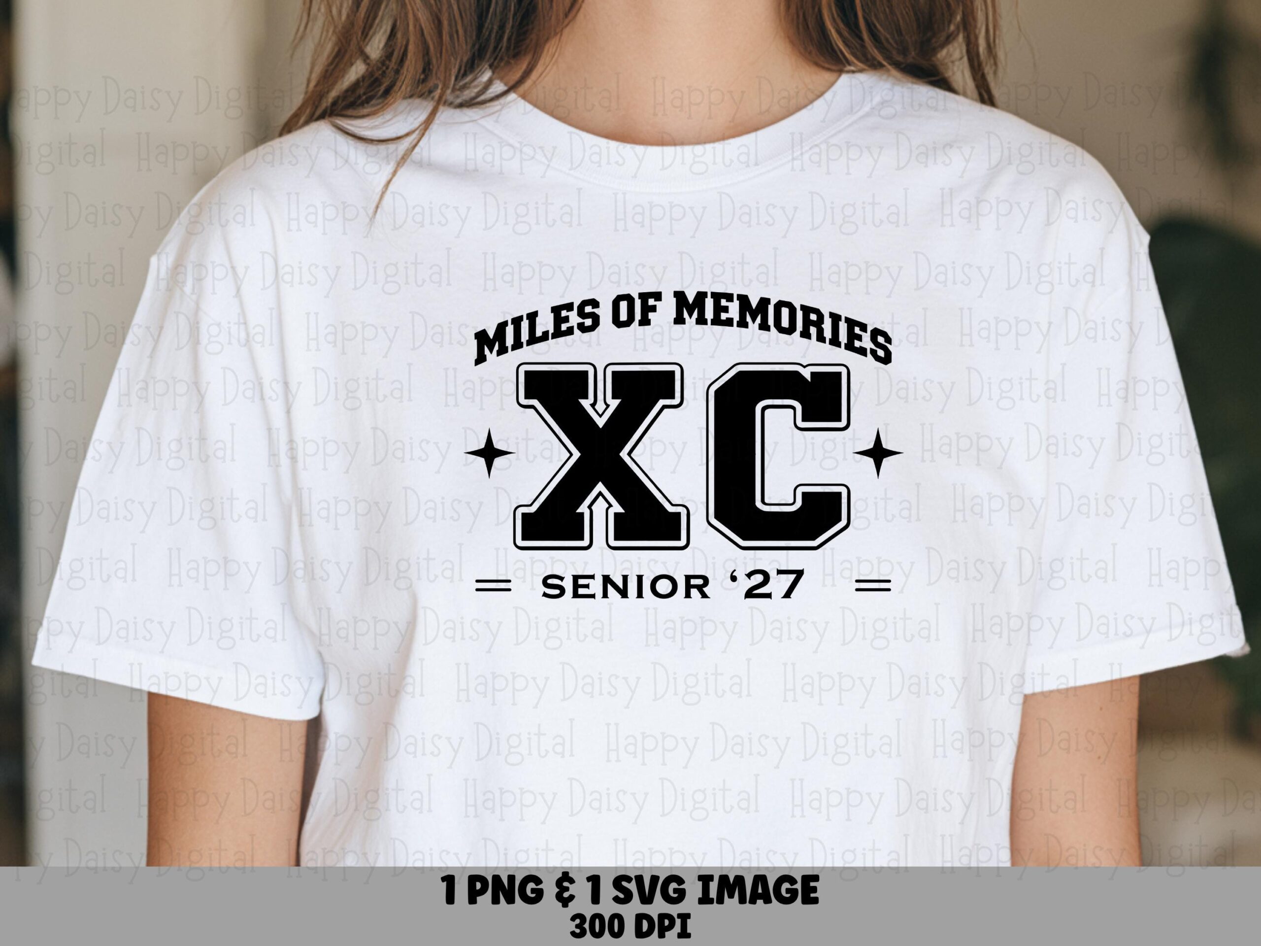 Cross Country, Collegiate XC Senior Design, Miles Of Memories PNG & SVG | Sublimation Files, Commercial Use