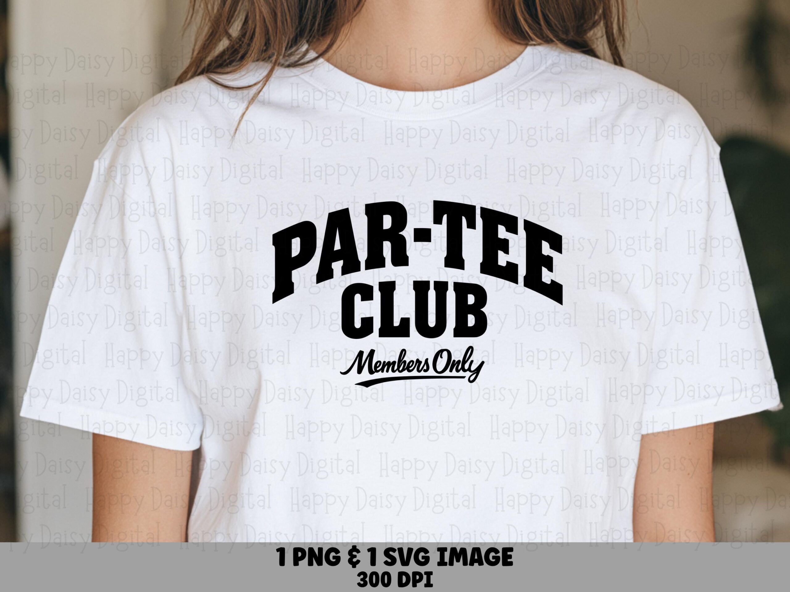 Par-Tee Club, Collegiate Golf Design PNG & SVG | Sublimation Ready, 300 DPI | Commercial Use
