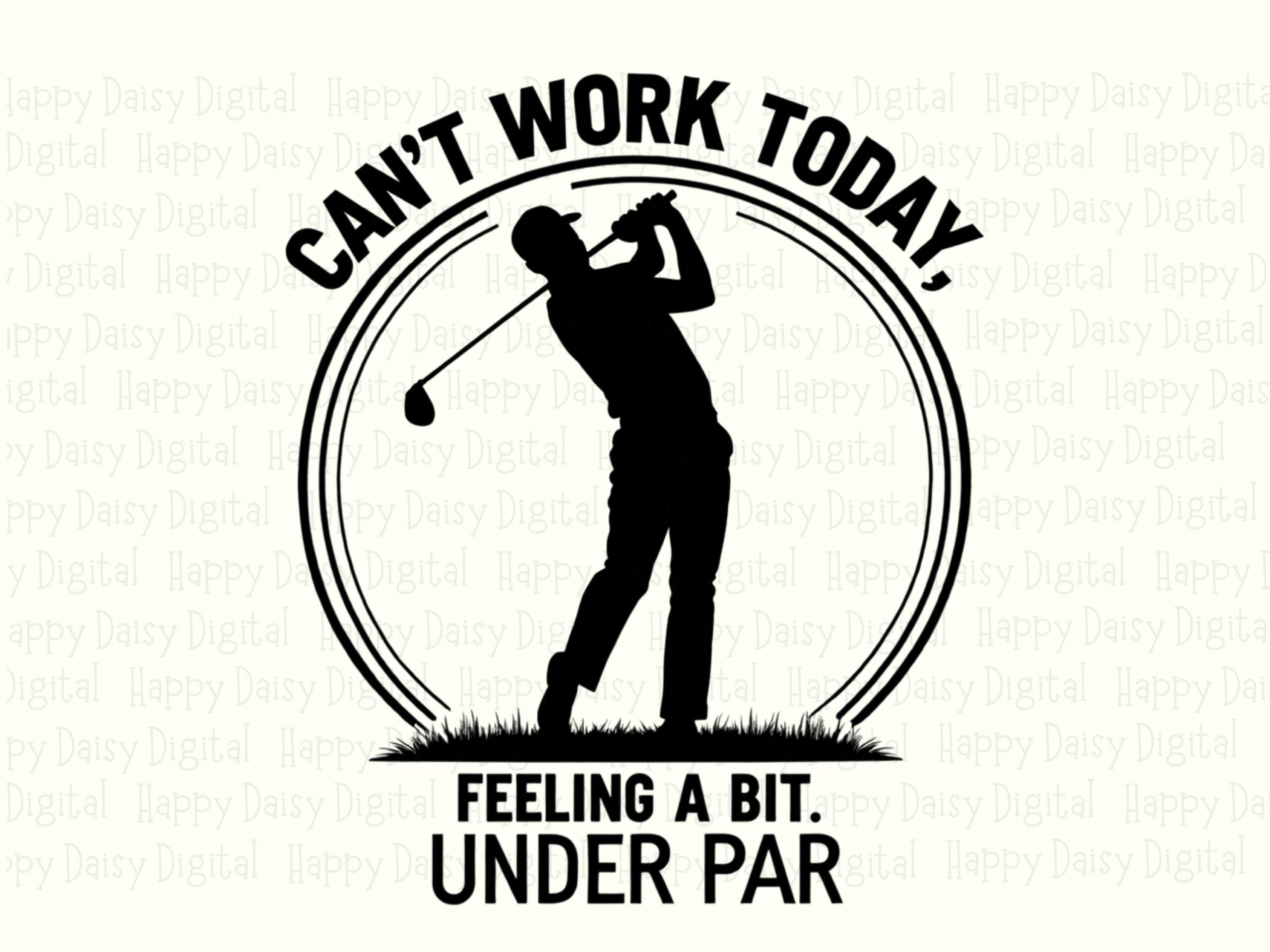 Under Par, Golfer Badge PNG | Sublimation Clipart, Commercial Use, Circular Design, 300 DPI - Image 2
