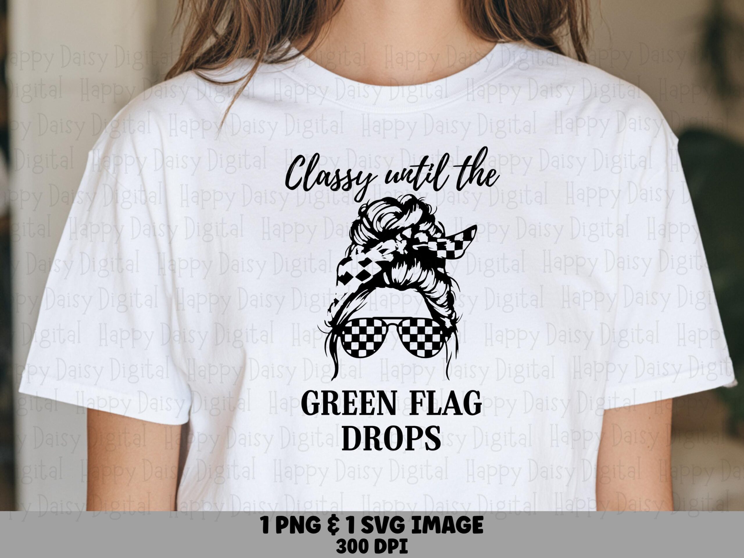 Green Flag Drops, Racing Quote Design - PNG SVG Files | 300 DPI, Commercial Use, Checkered Bandana