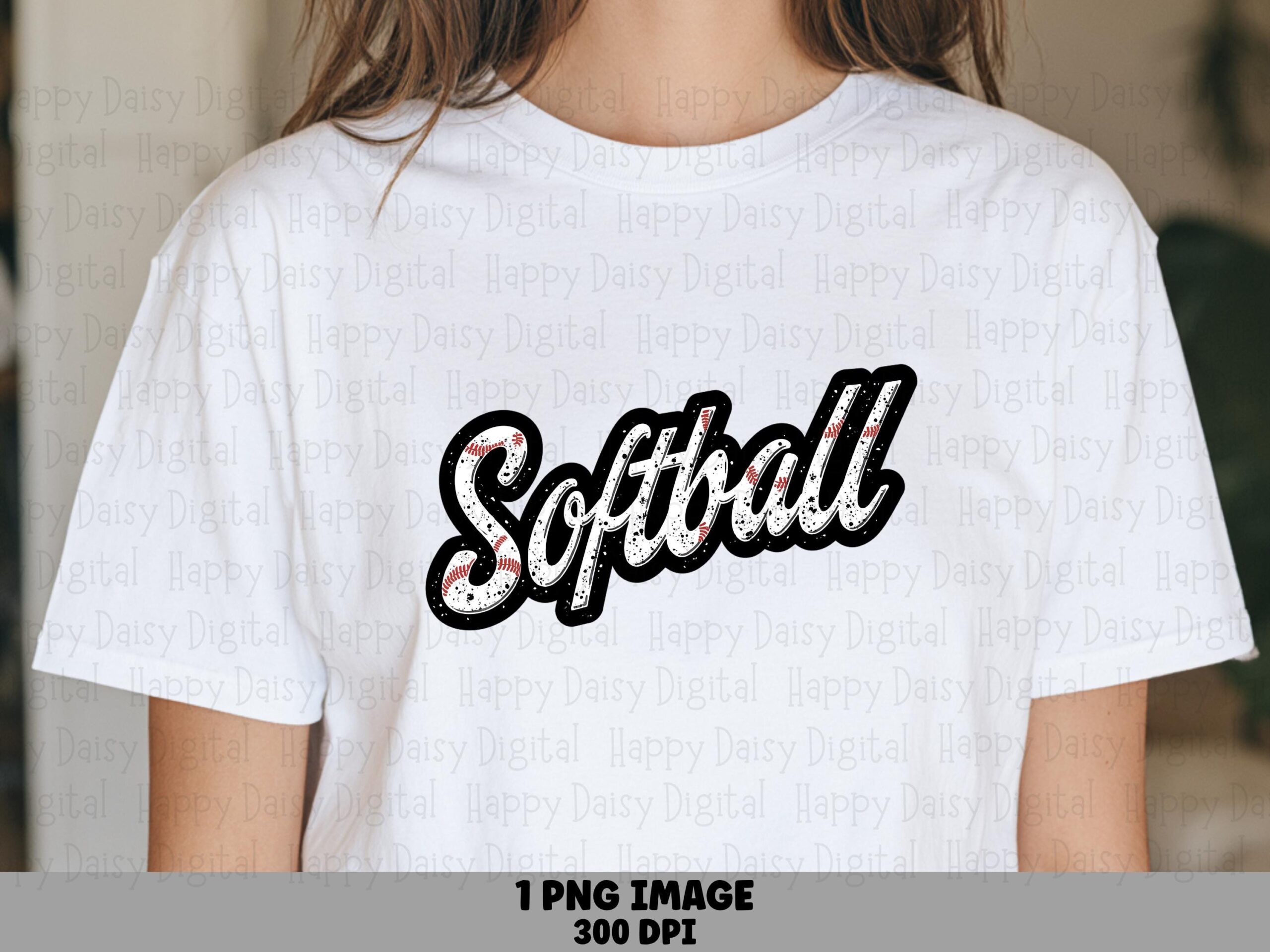 Softball Script, Retro Bold Lettering PNG | Sublimation Clipart, Commercial Use, Stitch Accent