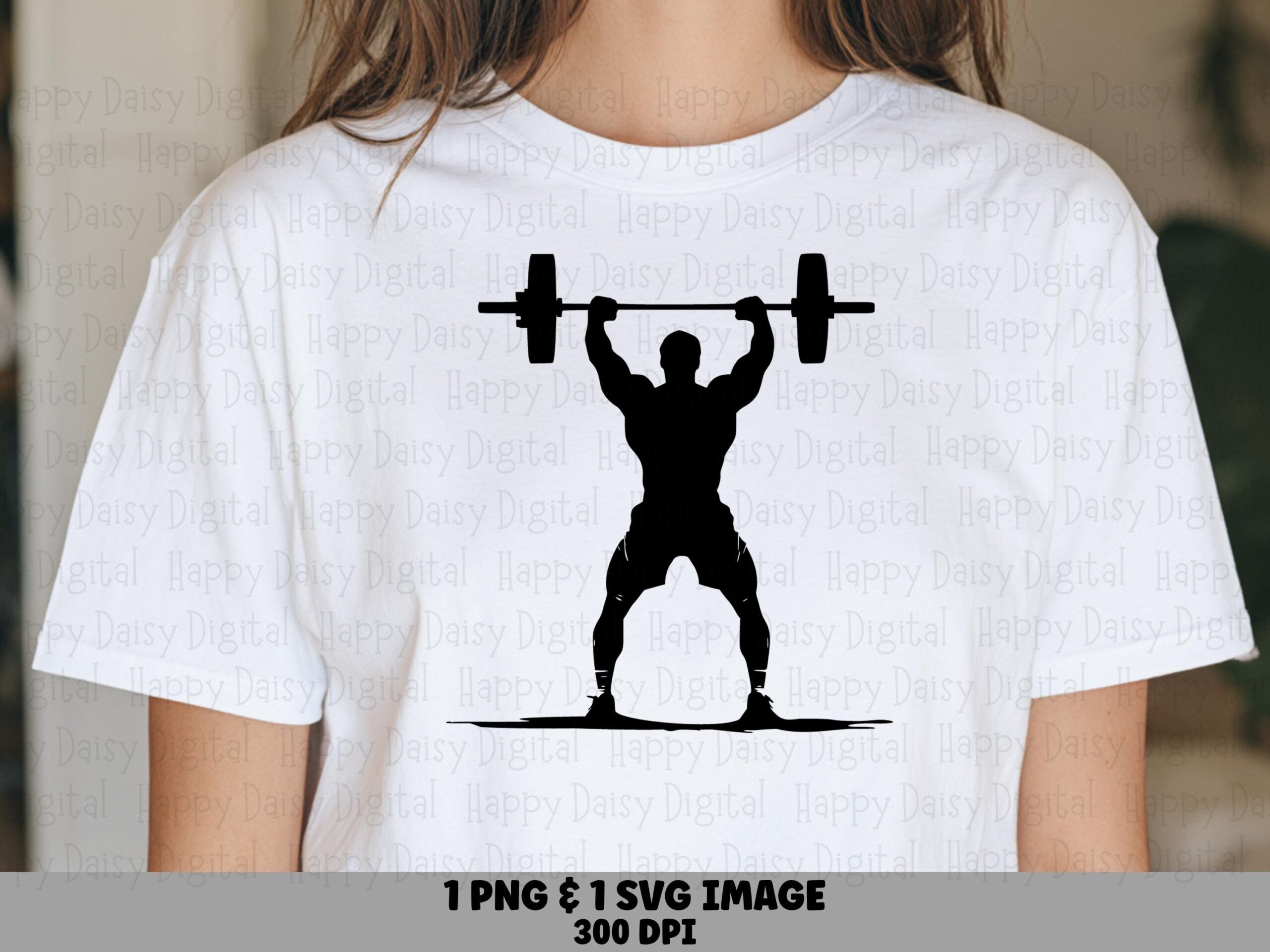 Weightlifting, Silhouette Strongman Graphic PNG & SVG | Transparent Background, 300 DPI - Commercial Use