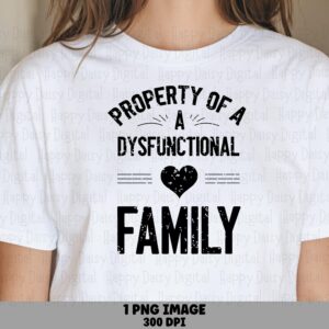 Funny Family Design, Sassy Quote PNG | Transparent 300 DPI | Print-Ready Clipart, Heart Accent, For POD Sellers