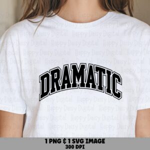 Dramatic Quote, Varsity Arch Graphic, PNG & SVG | Bold Collegiate Font, 300 DPI, Commercial License